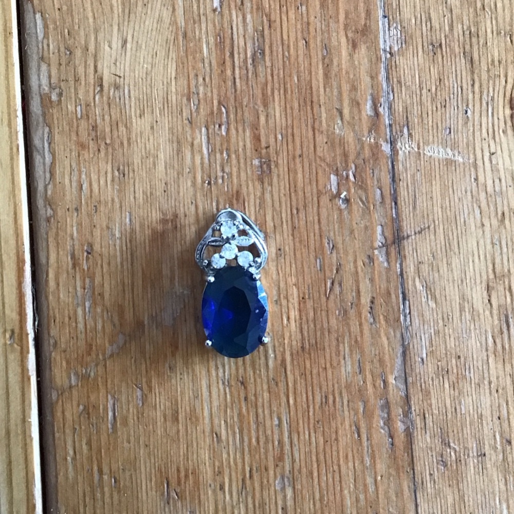 Elegant Blue and Silver Pendant